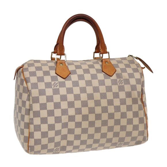 LOUIS VUITTON Damier Azur Speedy 30 Hand Bag N41533 LV Auth 84648 - Picture 1 of 16